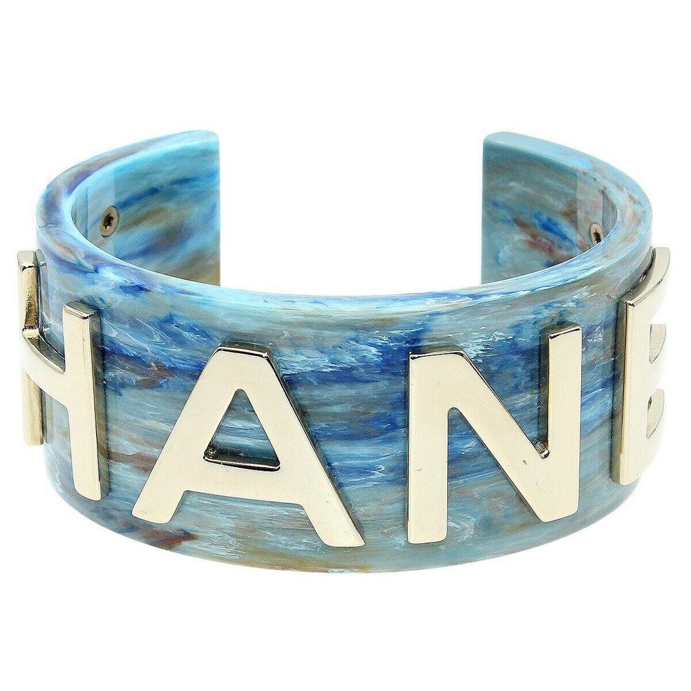 Chanel Gold-Tone Coco Mark Logo Bangle #105101C79B - Picture 3 of 9